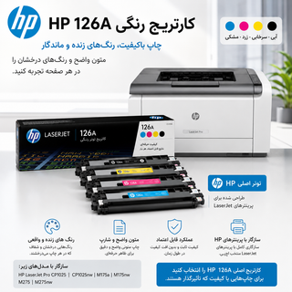 کارتریج پرینتر لیزر رنگی اچ پی CP1025 سری کامل
